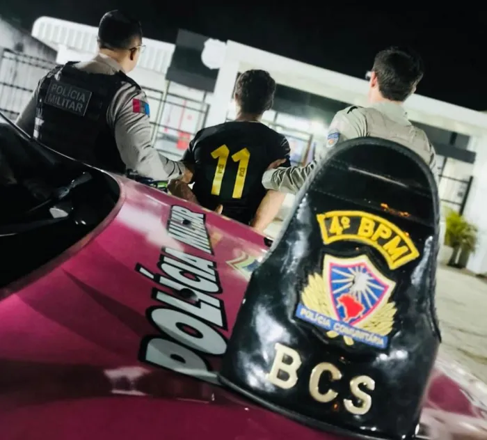 Suspeito foi preso por uma guarnição da Base Comunitária da Segurança - Ascom SSP