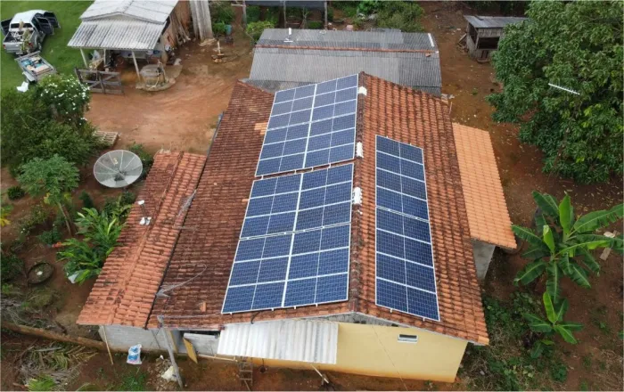  Energia solar em residência (Foto: Governo de RO)