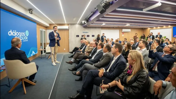 Leite disse que a reorganização das contas públicas foi indispensável para recuperar capacidade de investimento na saúde do RS -Foto: Maurício Tonetto/Secom