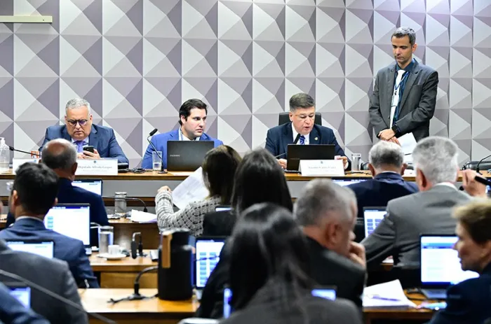 Leila Pereira, presidente do Palmeiras e do Banco Crefisa, e Artur Ildefonso Azevedo, CEO do Banco C6, tiveram seus depoimentos remarcados pelo presidente da CPMI do INSS, Carlos Viana - Foto: Geraldo Magela/Agência Senado
