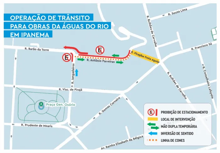 Intervenção começa às 22h de sexta-feira (13/03) e segue até a manhã de segunda-feira (16/03). Arte: CET-Rio