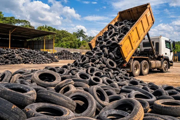 Importadores recolhem 384 mil toneladas de pneus em 2025
