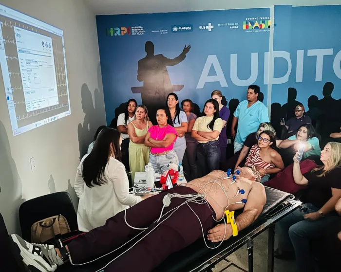 Treinamento apresentou o funcionamento da plataforma Join e o fluxo de atendimento para casos de AVC e infarto - Cláudia Valéria de Oliveira / Ascom HRPI