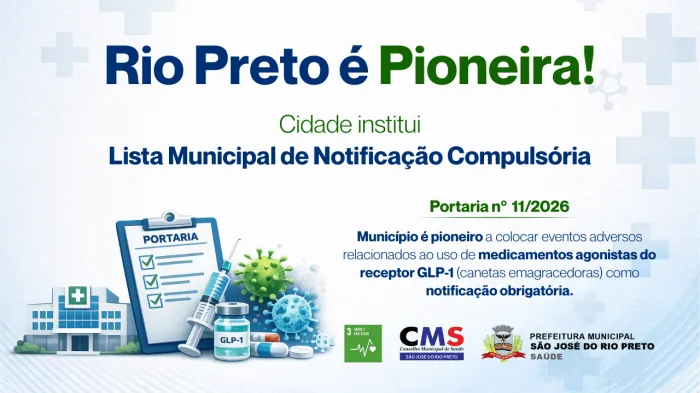 Saúde institui Lista Municipal de Notificação Compulsória