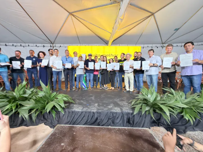 Deputado Dilmar Dal Bosco em evento de assinaturas de conênios e entregas de obras no municipio de SinopFoto: Juninho Poyer/Assessoria de Gabinete