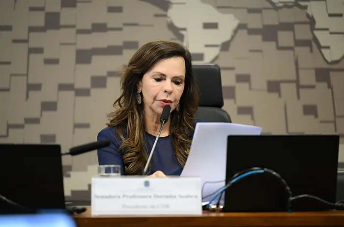 Dorinha Seabra (União-TO) na presidência da reunião da CDR - Foto: Edilson Rodrigues/Agência Senado