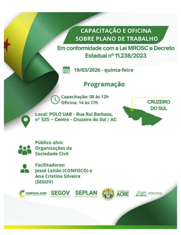 Foto: Reprodução/Secom Acre