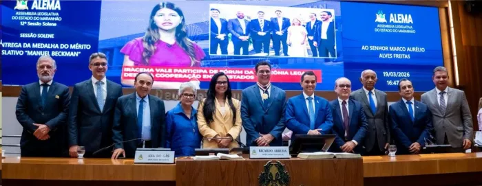 Sessão solene em homenagem a Marcos Aurélio Alves Freitas