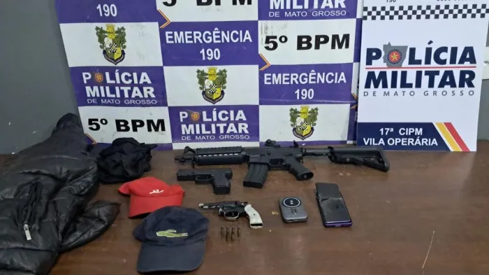 Polícia Militar resgata vítimas mantidas reféns durante roubo a residência em Rondonópolis