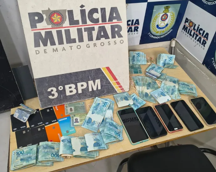 Polícia Militar prende dois homens por estelionato e apreende R$ 16,7 mil em dinheiro