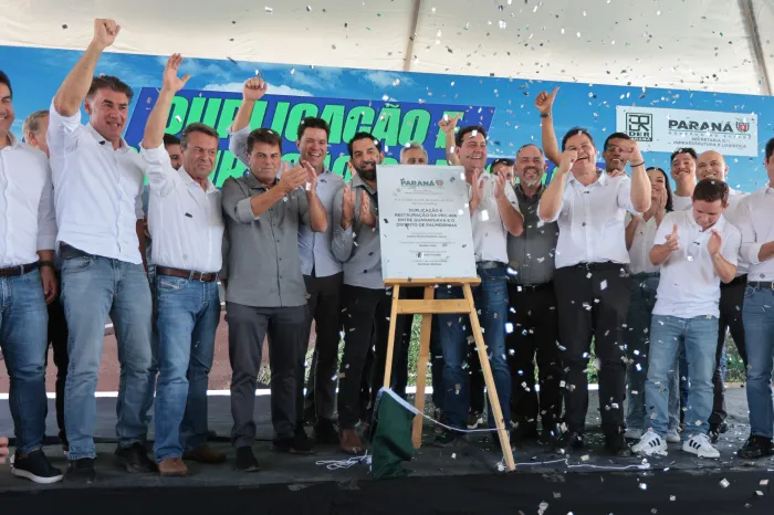 Ratinho Junior inaugura duplicação em concreto da PRC-466 entre Guarapuava e Palmeirinha