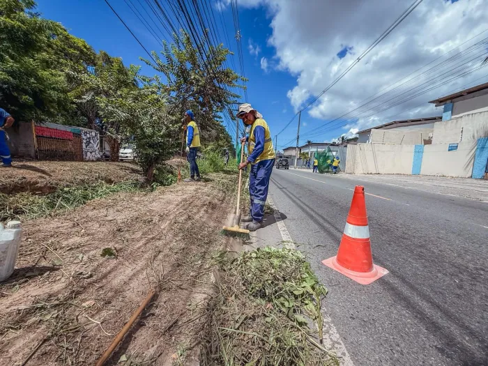 Avenida Gerino de Souza Filho recebe mutirão de limpeza