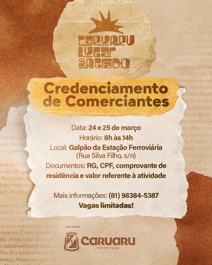 Foto: Reprodução/Prefeitura de Caruaru - PE