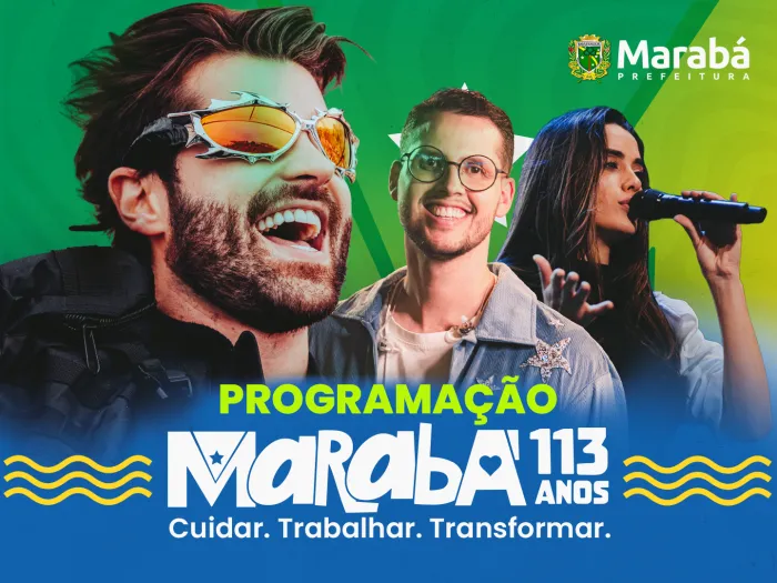 Cultura: Público contará com shows especiais para comemorar os 113 anos de Marabá