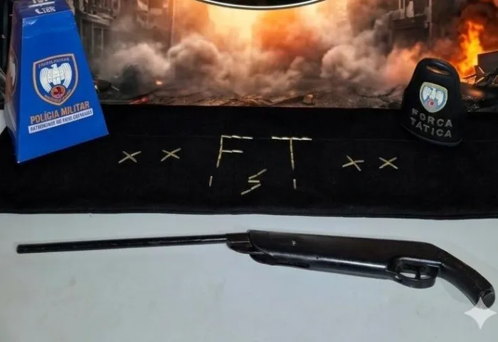 PM apreende arma de fogo durante atendimento de ocorrência de Maria da Penha