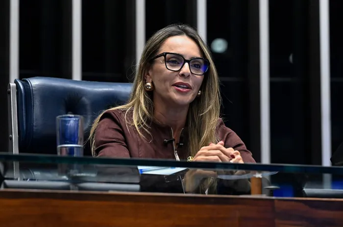 A senadora Roberta Acioly, empossada como segunda suplente na Comissão Diretora - Foto: Carlos Moura/Agência Senado