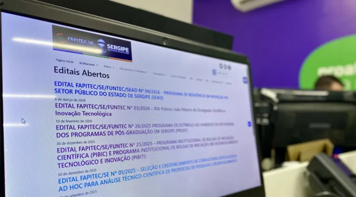 Iniciativa destina R$ 1,4 milhão para financiamento de projetos de pesquisa em diversas áreas do conhecimento em Sergipe // Foto: Ascom Sedetec