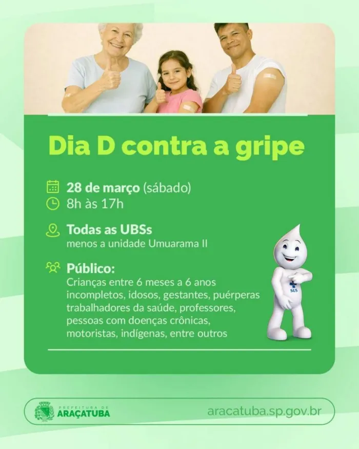 Foto: Reprodução/Prefeitura de Araçatuba - SP