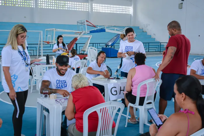 Primeiro dia de entrega de cupons da Cesta Santa 2026 começa com organização e tranquilidade em Lauro de Freitas