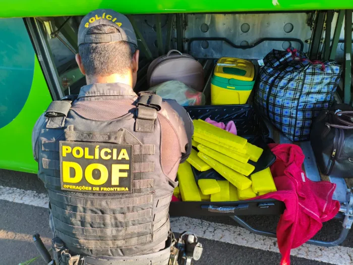 DOF prende mulher com droga que seguia para o Rio Grande do Sul