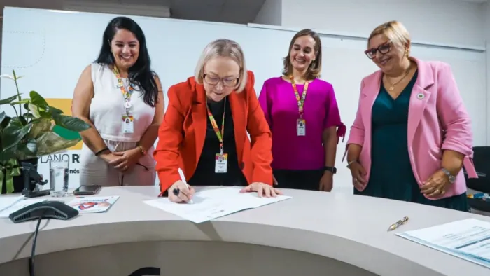 Secretaria Arita Bergmann divulgou resultado aos municípios -Foto: Ascom SES
