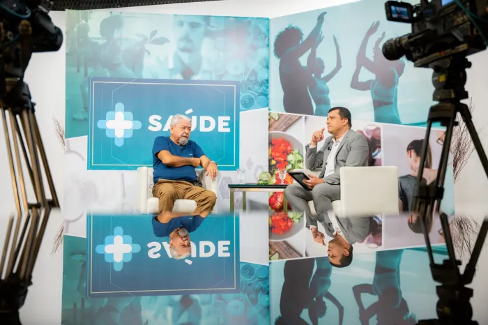 Jornalista Ismael Gama conversou com o psiquiatra Rui Palhano sobre transtornos de humor e outros problemas psíquicos, no programa 'Mais Saúde'