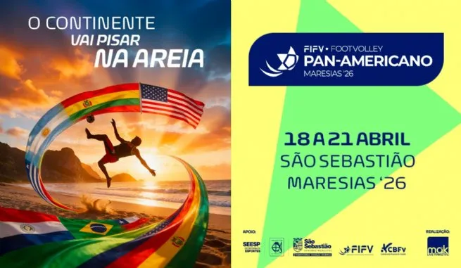 São Sebastião sedia Pan-Americano de Futevôlei e reforça protagonismo nas Américas