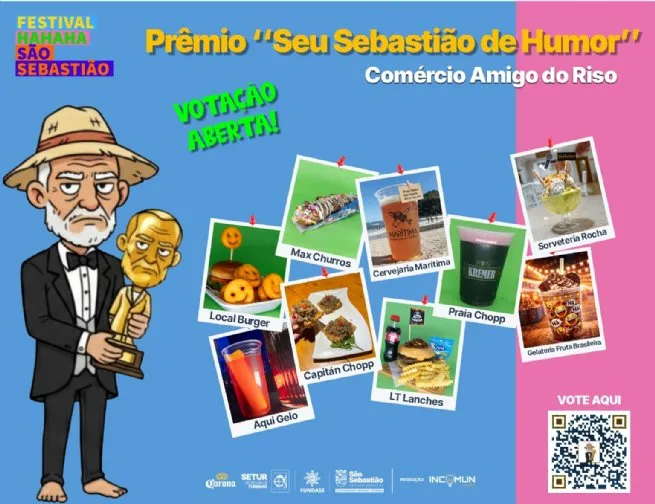 Festival HAHAHA promove votação para eleger comércio mais criativo no Centro Histórico