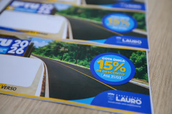 Termina nesta terça-feira (31) prazo para pagamento do IPTU 2026 em cota única com desconto em Lauro de Freitas