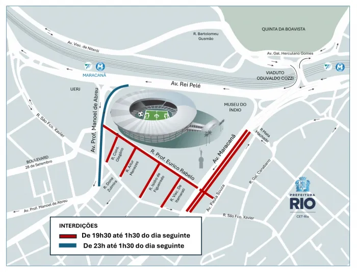 Maracanã recebe Fluminense x Corinthians com operação especial de trânsito