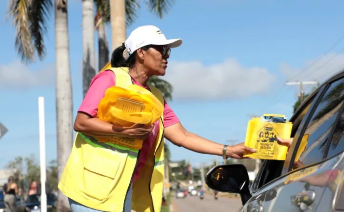Ao longo do mês, educação para o trânsito do Detran participou ativamente de diversas ações, conscientizando os condutores e pedestres - Foto: Félix Carneiro/Governo do Tocantins