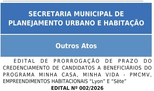 Araçatuba prorroga inscrições para 256 moradias do Minha Casa, Minha Vida