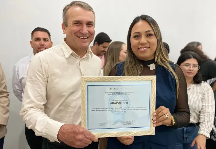 ARAPOTI RECEBE SELO FNAS