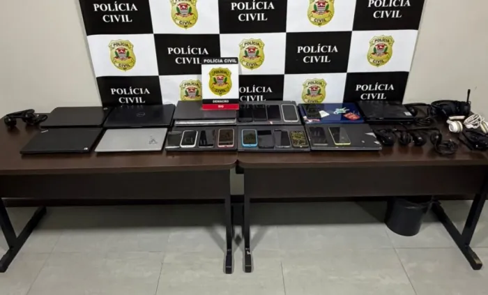 Central de golpes via Pix é descoberta em chácara na Grande SP; 11 são presos em flagrante