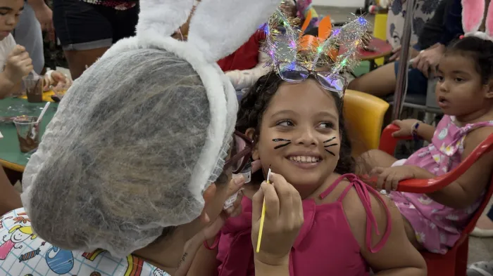 A festa de Páscoa no HGE já é uma tradição organizada com muito amor pelos servidores - Beatriz Castro/ Ascom HGE