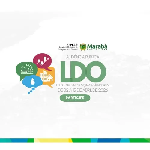 Seplan: Aberta audiência pública online para elaboração da Lei de Diretrizes Orçamentárias 2027