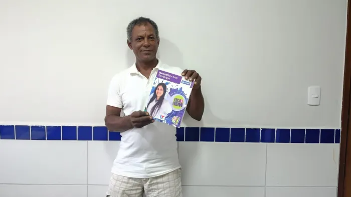 Lucas realizou seu sonho depois de fazer EJA e Vem que dá Tempo da rede estadual - Cortesia
