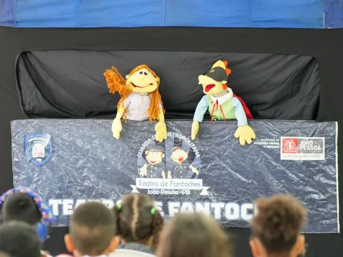 Teatro de Fantoches da Guarda Civil fortalece formação cidadã de crianças em João Pessoa