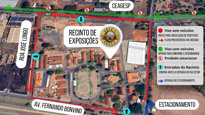 Guns N’ Roses: veja acessos, entradas e pontos de parada rápida