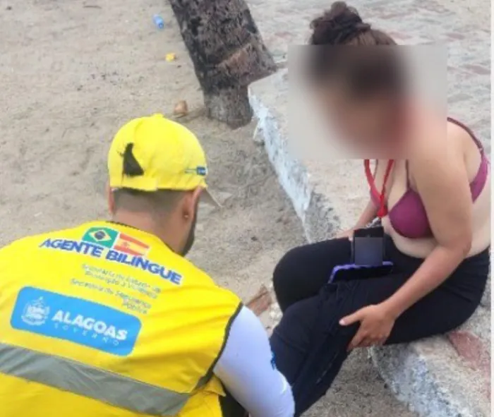 Jovem foi atropelada na Rua Fechada por duas mulheres que estavam em um patinete elétrico - Ascom Seprev