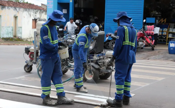 Equipes atuam simultaneamente, o que garante celeridade na execução do projeto - Foto: Félix Carneiro/Governo do Tocantins