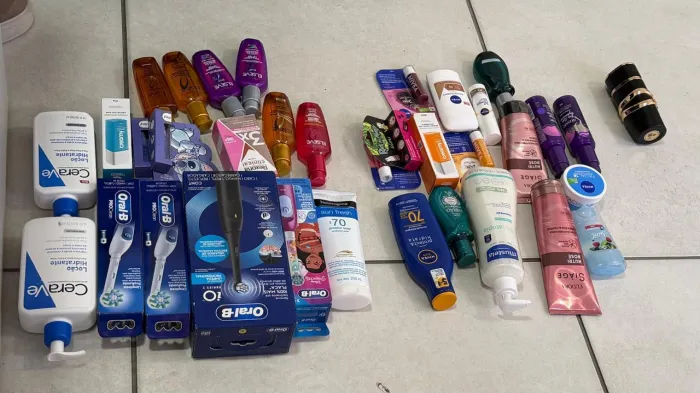 Os produtos furtados são avaliados em mais de R$ 3 mil - Ascom PCAL