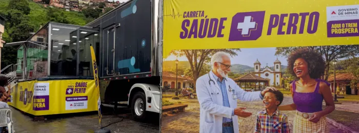 Governo de Minas leva Carreta Saúde Mais Perto para Ribeirão das Neves a partir desta terça (7/4)