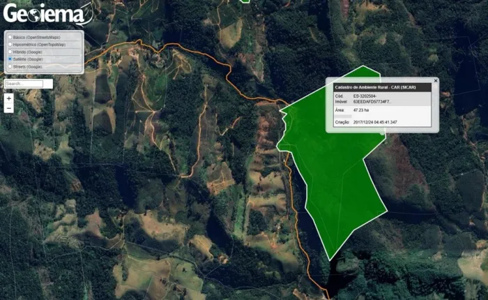 GeoIema implanta ferramenta de localização do Cadastro Ambiental Rural