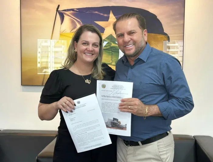  Amanda Areval e deputado Cirone Deiró (União Brasil) (Foto: Assessoria Parlamentar)