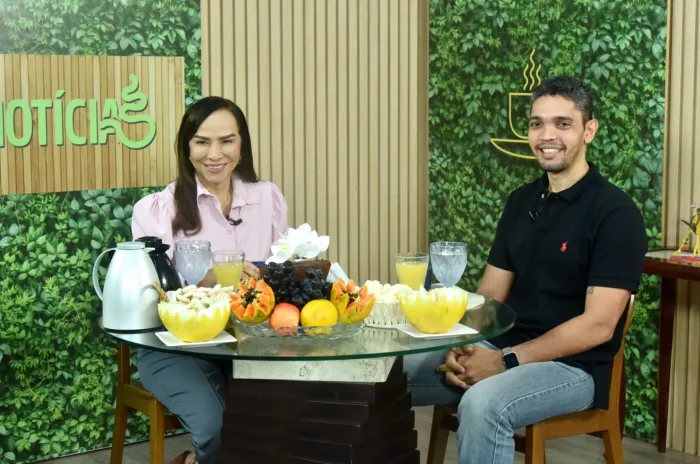 Elda Borges entrevistou Mauro Carramilo no Café desta terça-feira