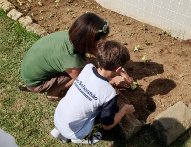 Prefeitura promove ação do projeto ‘Horta para Todos’ com participação de cerca de 140 alunos