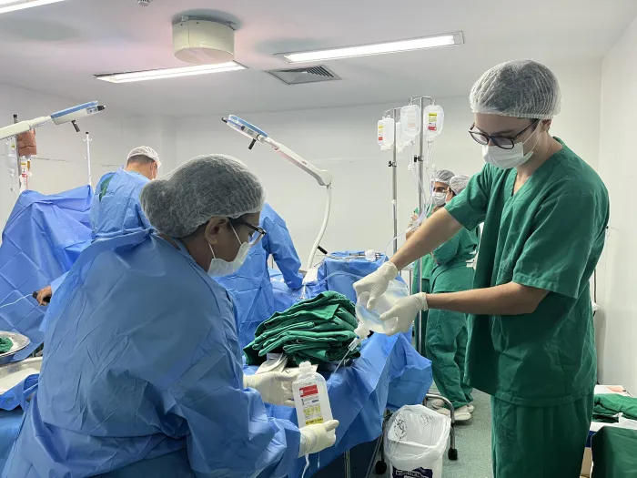 Procedimento de doação de órgãos mobilizou profissionais no centro cirúrgico do HGE - Natália Lessa / Ascom HGE