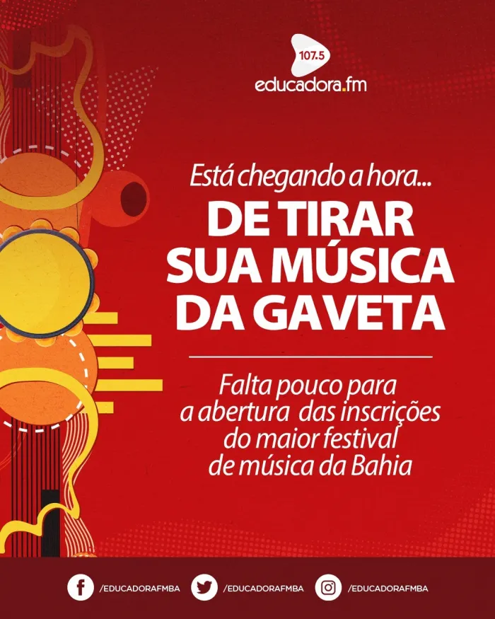 Com mais de meio milhão de reais em prêmios, Festival de Música da Rádio Educadora FM abre inscrições
