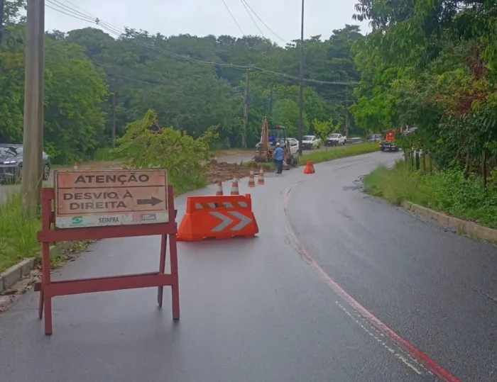 Ladeira do Timbó será interditada no sentido Altiplano – Bancários para obra de recuperação da via